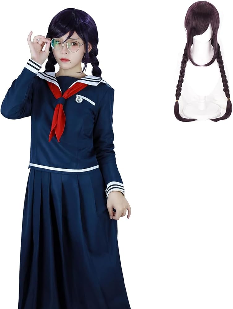 Amazon.co.jp: [カラフルな] 腐川冬子 コスプレ ウィッグ付き 超